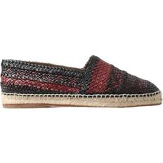 Dolce & Gabbana Men Espadrilles Dolce & Gabbana Black Bordeaux Buffalo Leather Espadrille Shoes