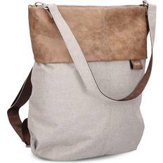 Beige - Damen Schulranzen Zwei OLLI Rucksack OR12 creme