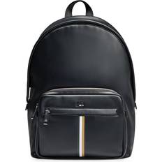 Leder Rucksäcke BOSS Faux-leather backpack with signature stripe Black