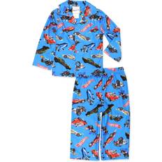 Nightwear Hot Wheels Racecar Toddler and Boys Flannel Coat Style Pajama Set K228945HW