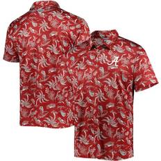 Velvet T-shirts & Tank Tops Columbia Men's Alabama Crimson Tide Crimson Terminal Tackle Polo, Medium, Red