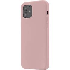 Apple iPhone 12 mini Handyhüllen JT Berlin Liquid-Silikon Hülle Apple iPhone 12 Mini 5,4" Zoll Case Wireless Charging kompatibel, Weiches Microfaser Innenfutter, Modell Steglitz pink Sand