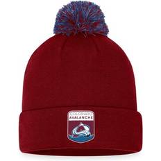 Fanatics Sports Fan Products Fanatics Men's Branded Burgundy Colorado Avalanche 2023 NHL Draft Cuffed Knit Hat with Pom