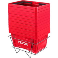 Baskets VEVOR Shopping Iron Stand Store Durable PE Material Basket
