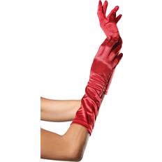 Red Gloves Leg Avenue womens Satin Elbow Gloves, Red, One