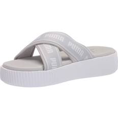 Puma Slippers & Sandals Puma Women's Platform Slide Sandal, Gray Violet White