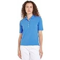 Blau - Damen Poloshirts Tommy Hilfiger Poloshirt hellblau