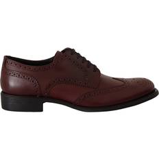Dolce & Gabbana Oxford Dolce & Gabbana Bordeaux Leather Oxford Wingtip Formal Shoes