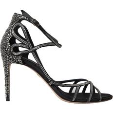 Dolce & Gabbana Heeled Sandals Dolce & Gabbana Rhinestone Stiletto Sandal Satin Shoes EU40.5/US10