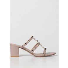 Dame - Rosa Sandaletter Valentino Garavani Heeled Sandals Woman colour Blush Pink