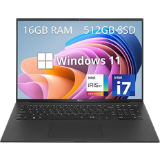 LG Gram 17" WQXGA Lightweight Laptop, 13th Gen Core i7-1360P, 16GB RAM, 512GB PCIe SSD, Intel Iris Xe Graphics, Backlit Keyboard, HD Webcam, Wi-Fi 6E, Win 11 Pro, Black, 32GB USB Card