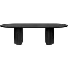 GUBI Moon Brown Black Dining Table 39.8x101.6"