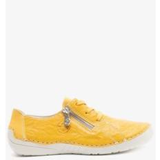 Rieker Women Loafers Rieker 52511-68 Ladies Leather Casual Shoes Yellow: EUR