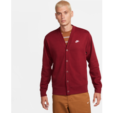 L - Røde Cardigans Nike Club Men's Knit Fairway Cardigan Red