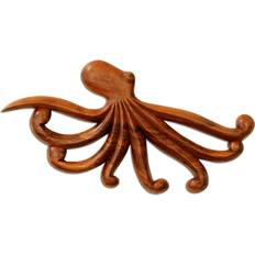 Figurines G6 Collection Wooden Octopus Plaque Figurine