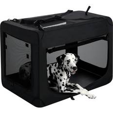 pettycare 36 inch 3-Door Collapsible Dog Crate for Large Crate