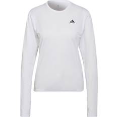 Adidas Run Icons Running Long-Sleeve Top - White