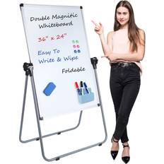 Stand White Board, Double Sided Magnetic Dry Erase