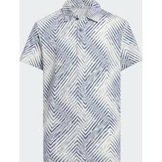 M Poloshirts adidas Kid's Herringbone Scripted Polo Shirt - Crystal Jade (IM8255)