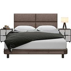 Jaxx Panelist Modern Padded Headboard