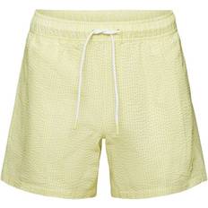 Gelb Badehosen Esprit Strukturierte Badeshorts mit Streifen LIME YELLOW