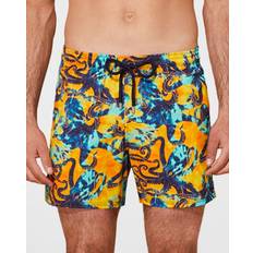 Yellow Swimming Trunks Vilebrequin Men's Tie-Dye Poulpes Swim Shorts