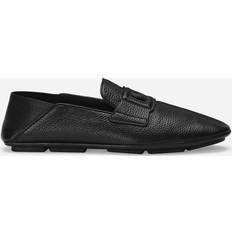 Dolce & Gabbana Men Low Shoes Dolce & Gabbana Deerskin Driver Shoes Man Loafers And Moccasins Black