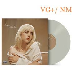 Billie Eilish Happier Than Ever Exclusive Cool Grey Color LP Vinyl Record VG