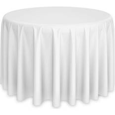 Polyester Tablecloths Lann's Linens Linens 120 Round Tablecloth White