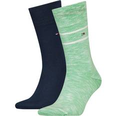 Tommy Hilfiger Socks Tommy Hilfiger Mens 2-Pack Slub Socks Green/Navy