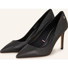 44 - Schwarz Pumps Tommy Hilfiger Essential Leder-Stiletto-Pumps BLACK