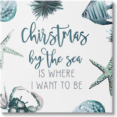 Interior Details Stupell Industries Christmas By The Sea Nautical On Canvas Graphic Canvas Framed Art