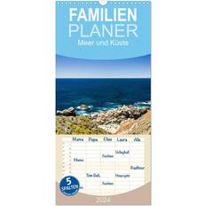 Calvendo Family Planner Sea and Coast with 5 Columns 2024