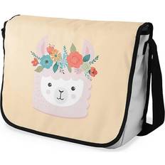 Le Jardin du Lin Digital Printed Messenger School Bags - Beige