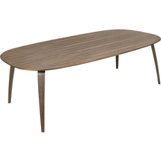 GUBI Spisebord GUBI Elliptical Matt Lacquered American Walnut Spisebord 130x230cm