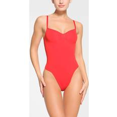 SKIMS Red Panties SKIMS Thong Bodysuit Red Seamless Sculpt