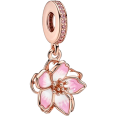 Pandora Cherry Blossom Dangle Charm - Rose Gold/Pink