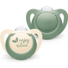 Vaskemaskinvennlig Smokker Nuk for Nature Orthodontic Silicon Pacifiers Size 2 6-18 2-pack