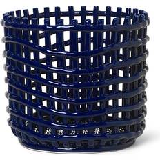 Keramik Körbe Ferm Living Wicker Blue Korb 23.5cm