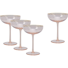 Modern House Soft Pink Champagneglass 23cl 4st