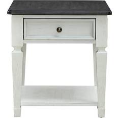 Liberty Furniture Allyson Park Wirebrushed White/Charcoal Small Table 23x27"