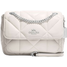 Coach Klare Crossbody 25 With Puffy Diamond Quilting - Silver/Chalk
