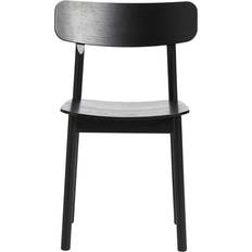 Woud Soma Black Painted Ash Kitchen Chair 31"