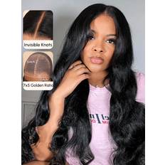 Unice Hair 5x5 HD Lace Closure with 3 Bundles Invisible Knots Body