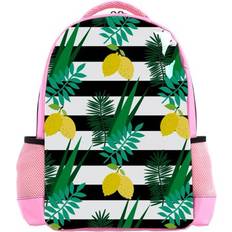 Ownta Stripe Lemon Leaves Backpack - Multicolour