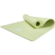 Yoga Equipment Adidas Yoga Mat Thick 8mm EVA Foam Non Slip Exercise Workout Mats for Men and Women Ideal for Home Gym Fitness, Yoga, Pilates Studio Lightweight, Rollable, Foldable 69" L x 24" W Aero