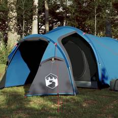 vidaXL Campingtelt 4 personer blå 360x135x105 cm 185T taft