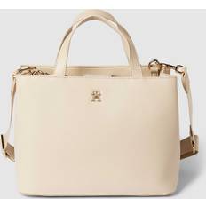 Damen Messengertaschen Tommy Hilfiger Henkeltasche, Reißverschluss, Emblem, für Damen, beige