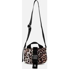 Ganni Messengervesker Ganni Tech Leopard-Print Recycled Shell Mini Bag Multi