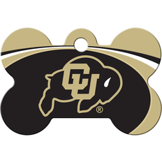 Quick-Tag University of Colorado NCAA Bone Personalized Engraved Pet ID Tag Large